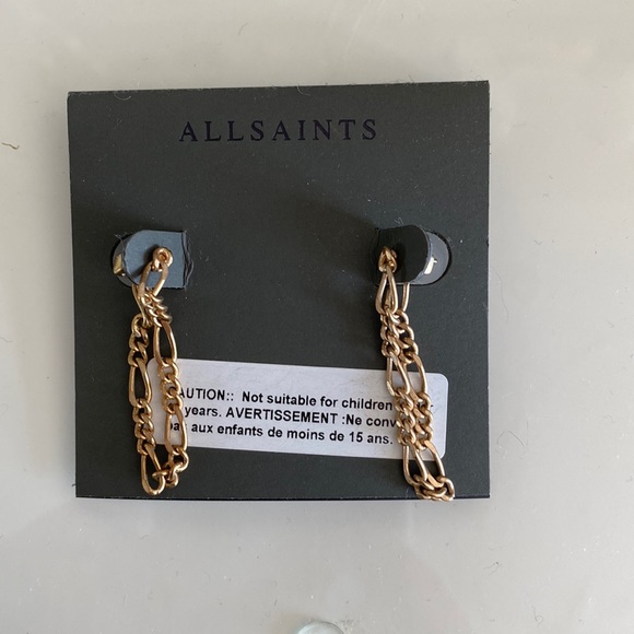 All saints dangling chain earrings